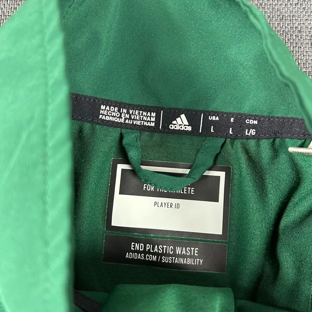 Adidas University of Wisconsin Green Bay Shirt Mens Large Warm Up Aero Ready Zip